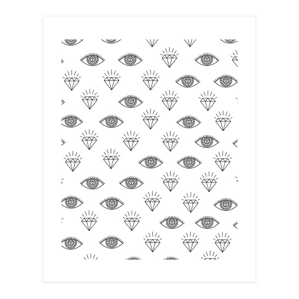 Diamond Eyes #society6 #decor #buyart  (Print Only)