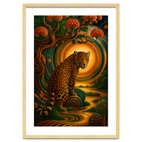 Leopard in Retro Contemporary Aesthetics