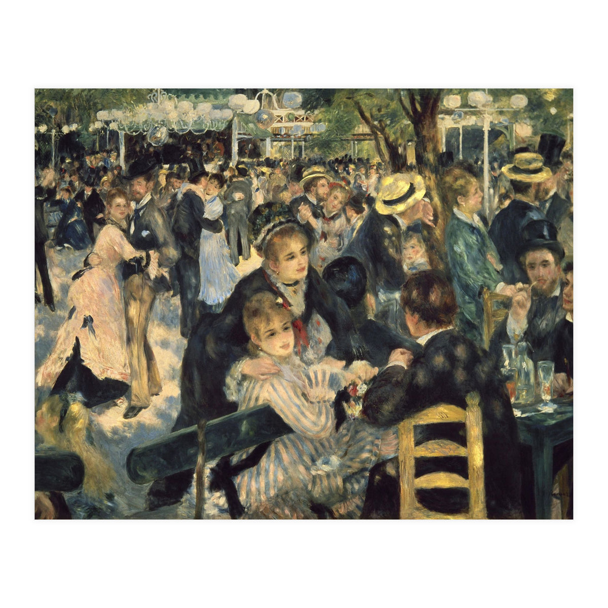 'Dance at Le moulin de la Galette', 1876, Oil on canvas, 131 x 175 cm. (Print Only)