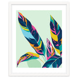 Dopamine Botanical, Colorful Tropical Banana Leaves, Plants Jungle Eclectic Contemporary, Bohemian Nature Forest thumbnail