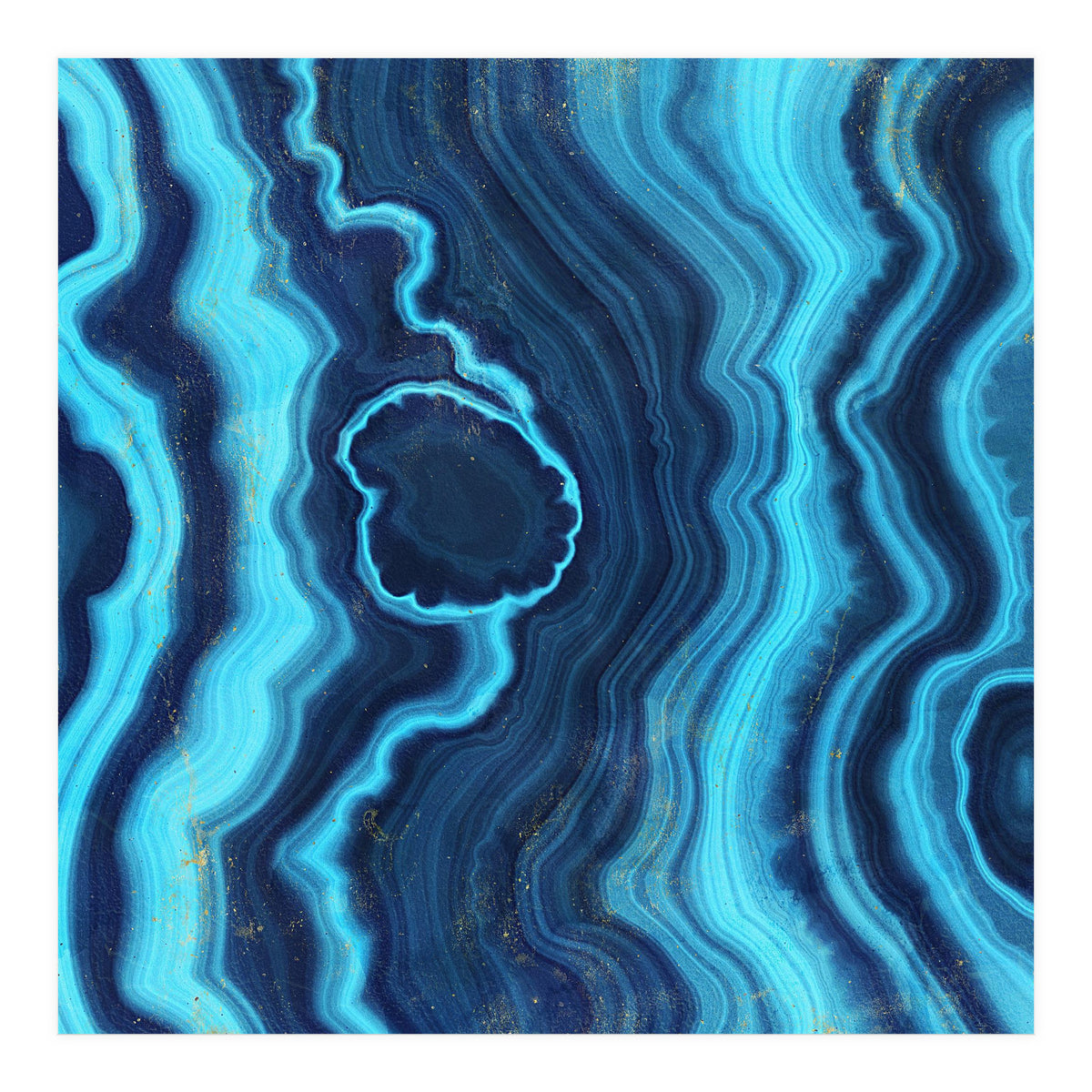 Blue Agate Texture 03 (Print Only)