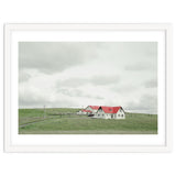 Red roof house on the green hill - Iceland thumbnail