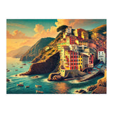 Vintage Cinque Terre Poster, Italy (Print Only) thumbnail