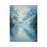 Ethereal Descent: The Glimmering Silence of the Ancient Glacial Fjord (Print Only) thumbnail