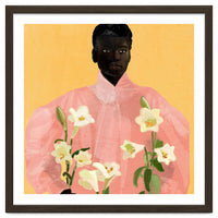 Girl Holding Flowers 2