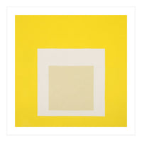 JOSEF ALBERS - HOMAGE TO THE SQUARE YELLOW WHITE (Print Only)
