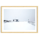 Hut in the winter seascape thumbnail