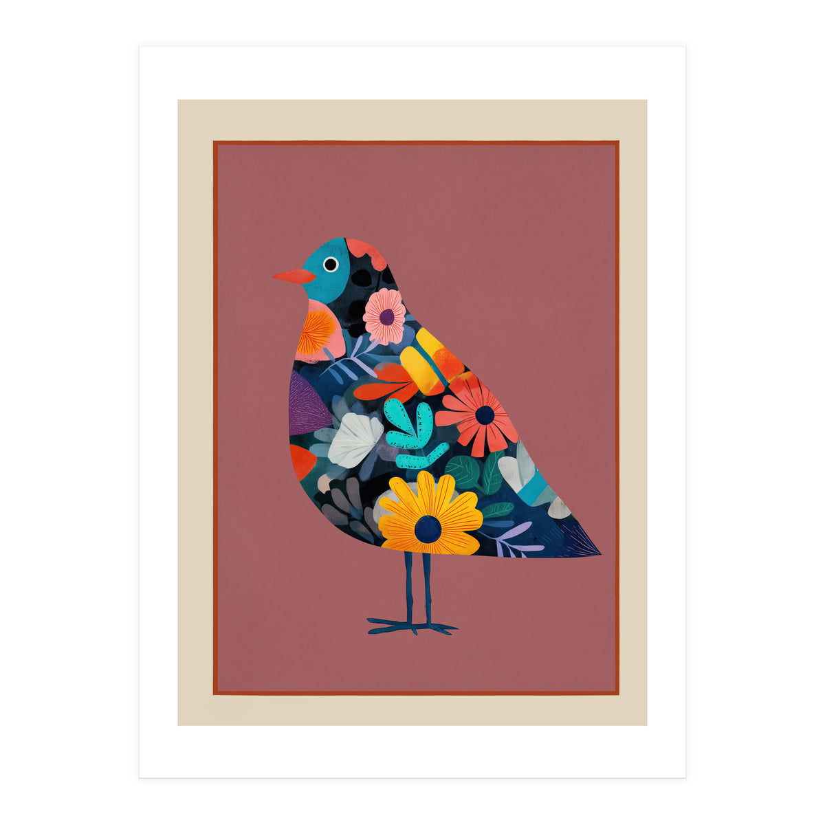 Floral Bird II (Print Only)
