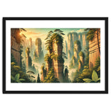 Vintage China, Zhangjiajie Stone Pillars Poster thumbnail