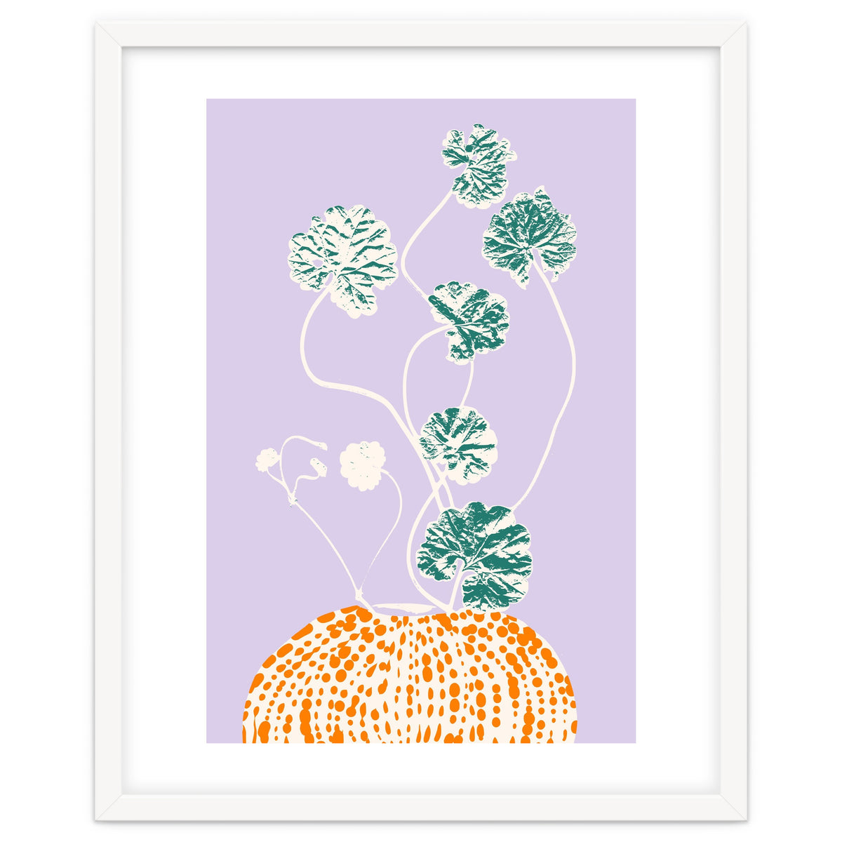 Plant based happyness Ajuga still life