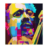 Charles Mingus Classic Jazz Pop Art WPAP (Print Only)