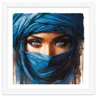 Blue Eyes Tuareg Woman Portrait