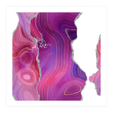 Magenta & Silver Agate Texture 05 (Print Only) thumbnail