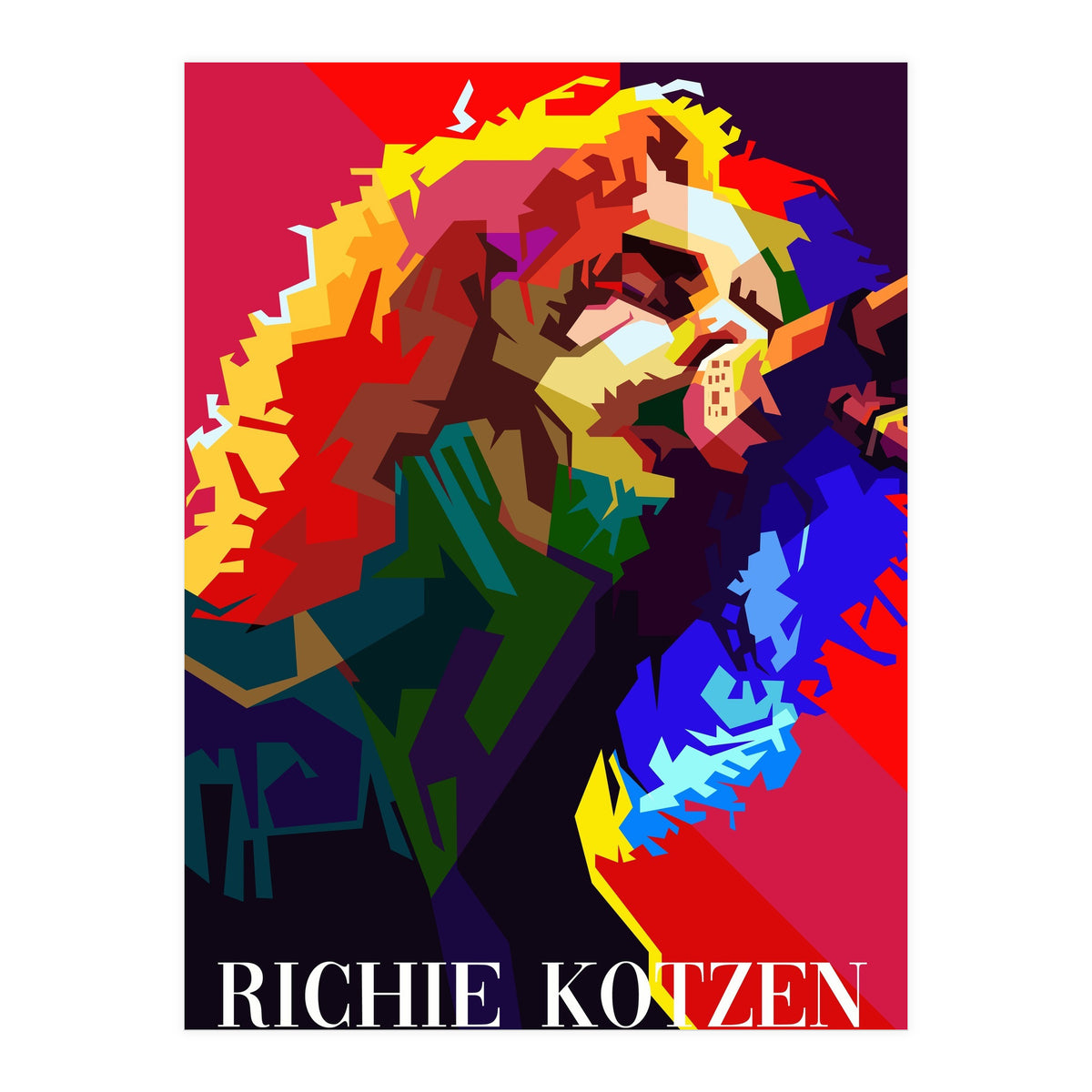 Richie Kotzen American Guitarist Singer Pop Art WPAP (Print Only)
