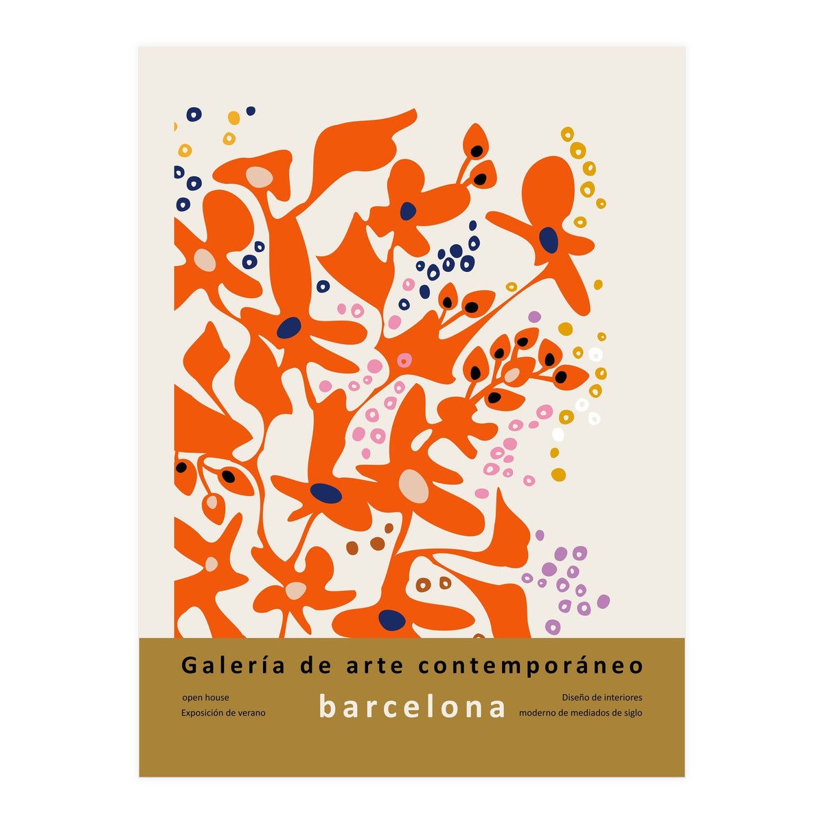 Contemporary art gallery Barcelona design and interior (Print Only)