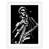 Rahsaan Roland Kirk American Jazz Multi-Instrumentalist in Grayscale thumbnail