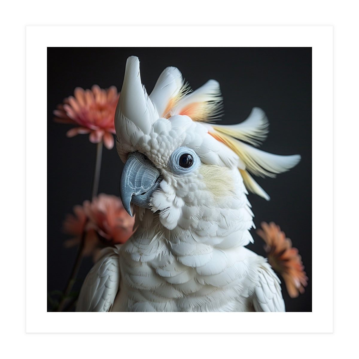 Beautiful Cockatoo Parrot With Yellow Crest (Print Only)