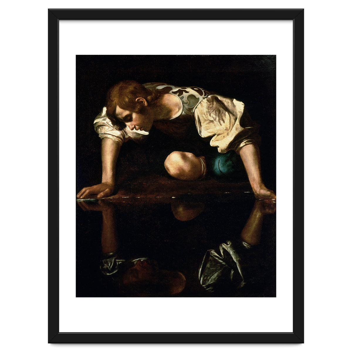 Caravaggio – Narcissus (ca. 1600) | Dramatic Baroque Masterpiece