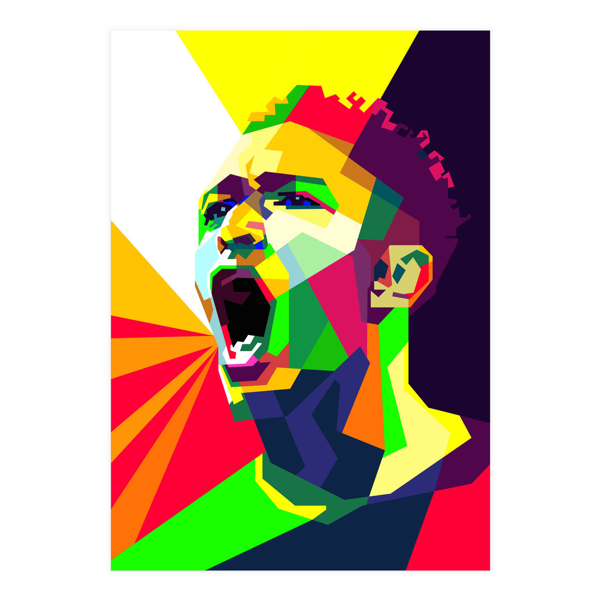 Jude Bellingham Football Pop Art WPAP (Print Only)