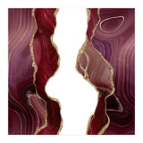 Burgundy & Gold Glitter Agate Texture 06 (Print Only) thumbnail