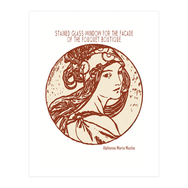 Stained Glass Window For The Facade Of The Fouquet Boutique – (Print Only)