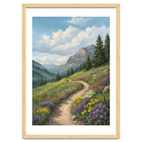 Serene Alpine Path Through Summer Wildflowers thumbnail