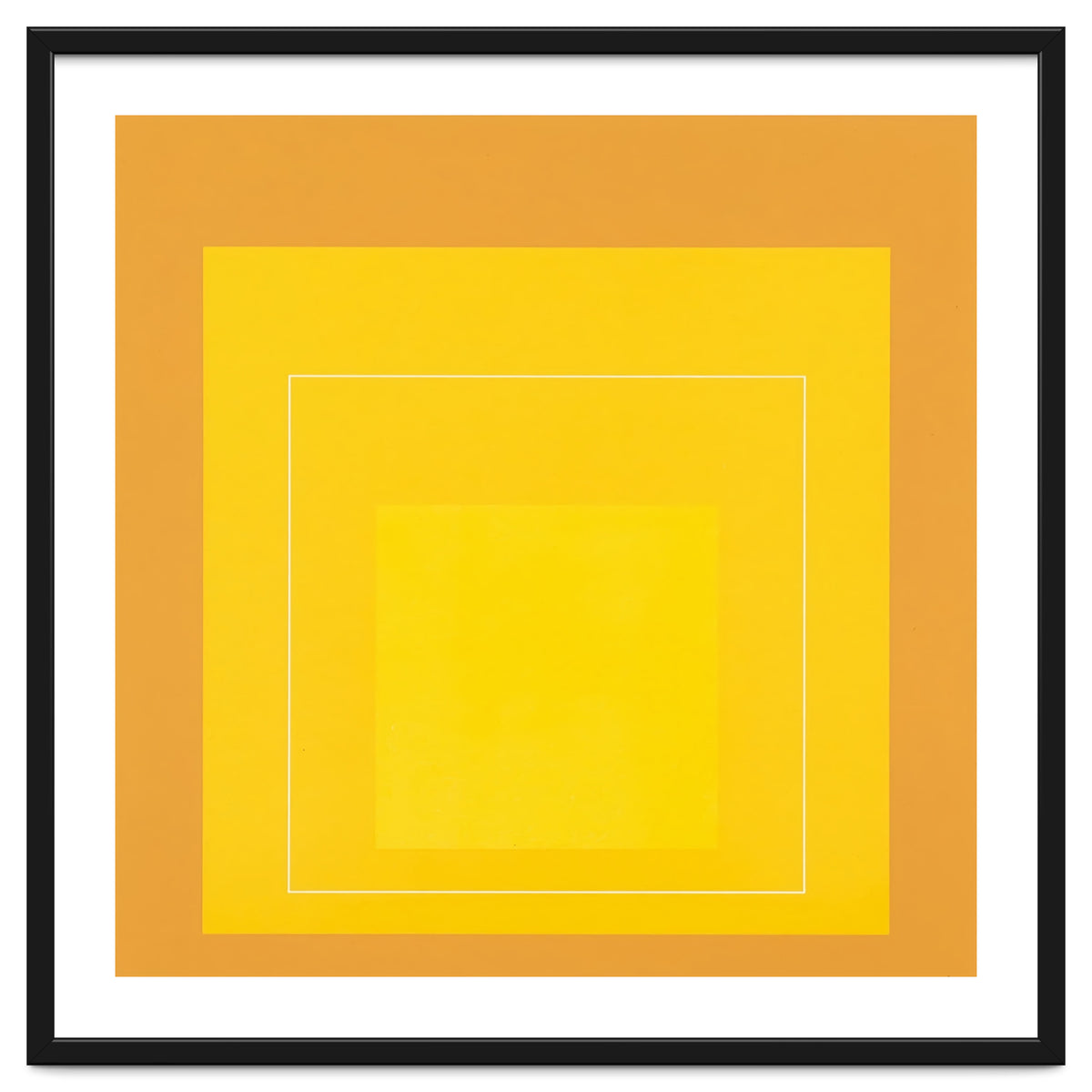 JOSEF ALBERS - HOMAGE TO THE SQUARE ORANGE YELLOW
