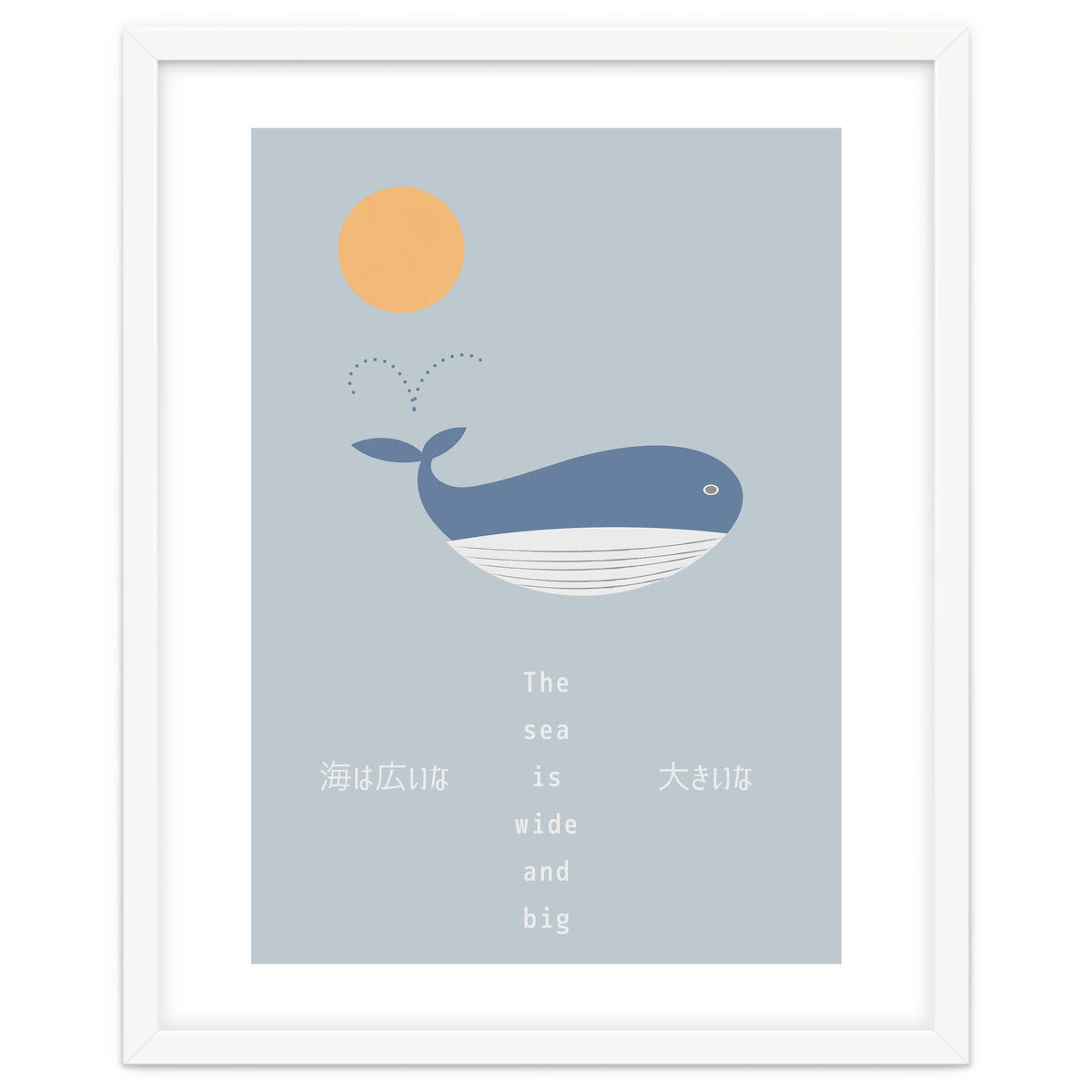 The whale in theocean