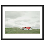 Red roof house on the green hill - Iceland thumbnail