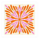 Symmetry Petals - pink and orange (Print Only) thumbnail