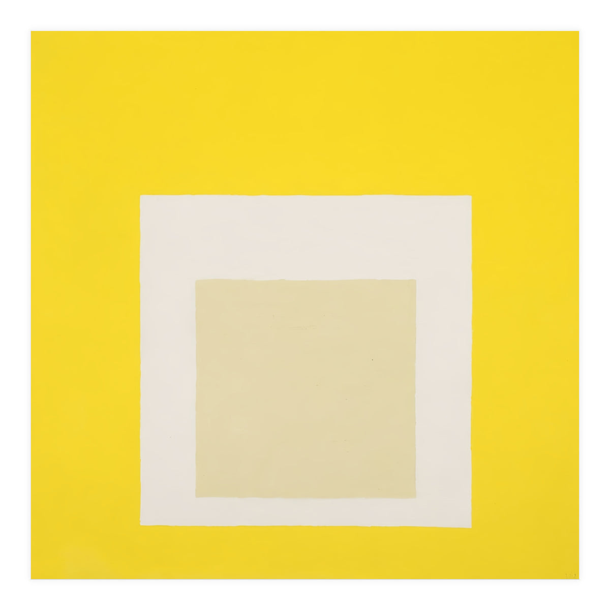 JOSEF ALBERS - HOMAGE TO THE SQUARE YELLOW WHITE (Print Only)