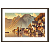 Vintage Hallstatt Poster, Austria thumbnail