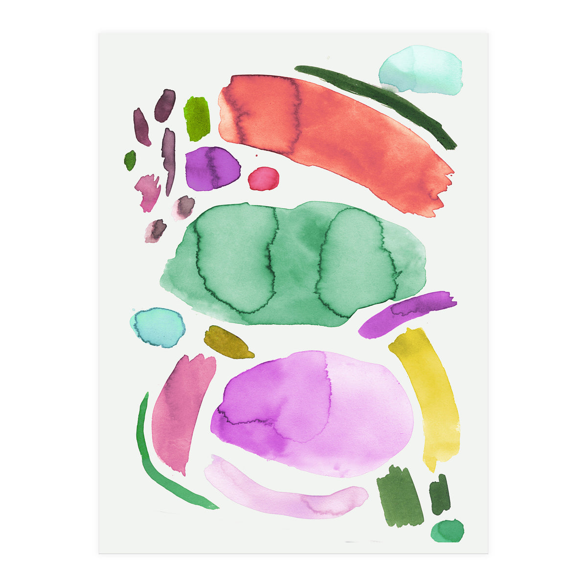 Watercolor Abstract Bold II (Print Only)