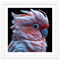 Pink Cockatoo Parrot Close Up Portrait Feather