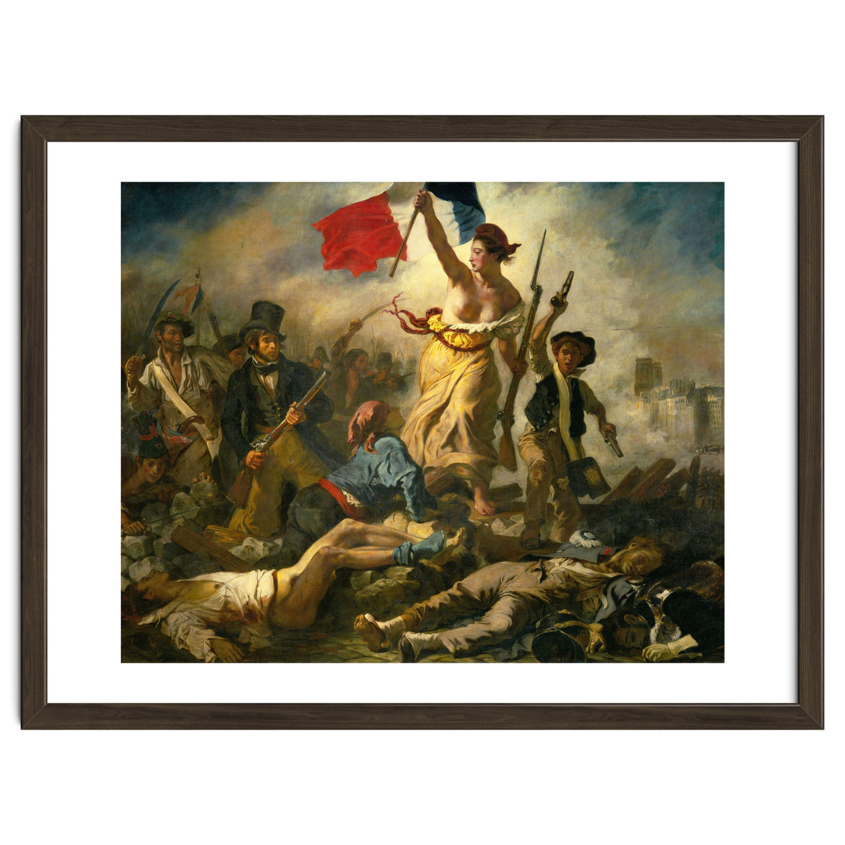 Eugène Delacroix / 'Liberty Leading the People', 1830, Oil on canvas, 260 x 325 cm. Eugne Delacroix.
