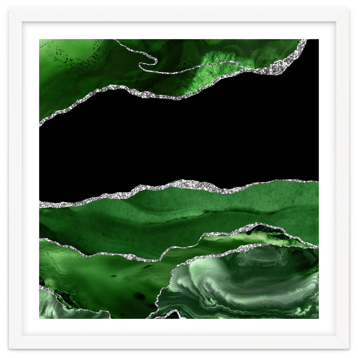 Green & Silver Agate Texture 02