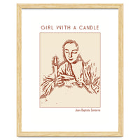 Girl With A Candle – Jean Baptiste Santerre