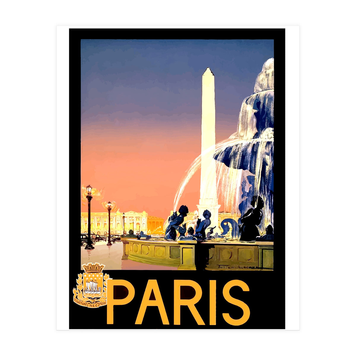 Fountains in Paris (Print Only)