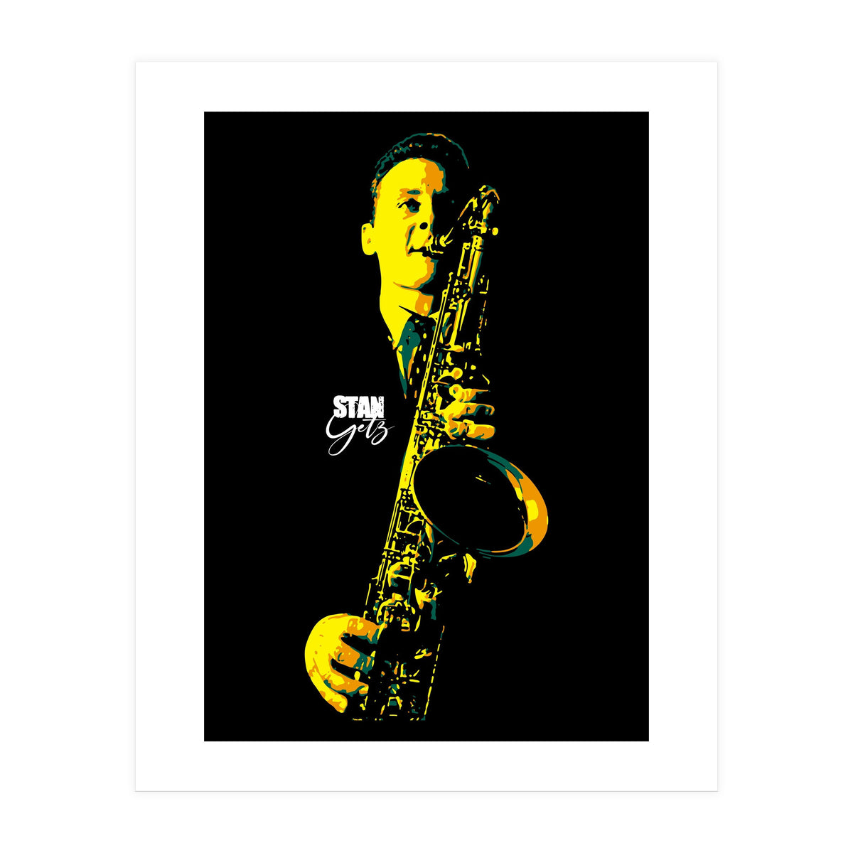 Stan Getz American Jazz Saxophonist (Print Only)