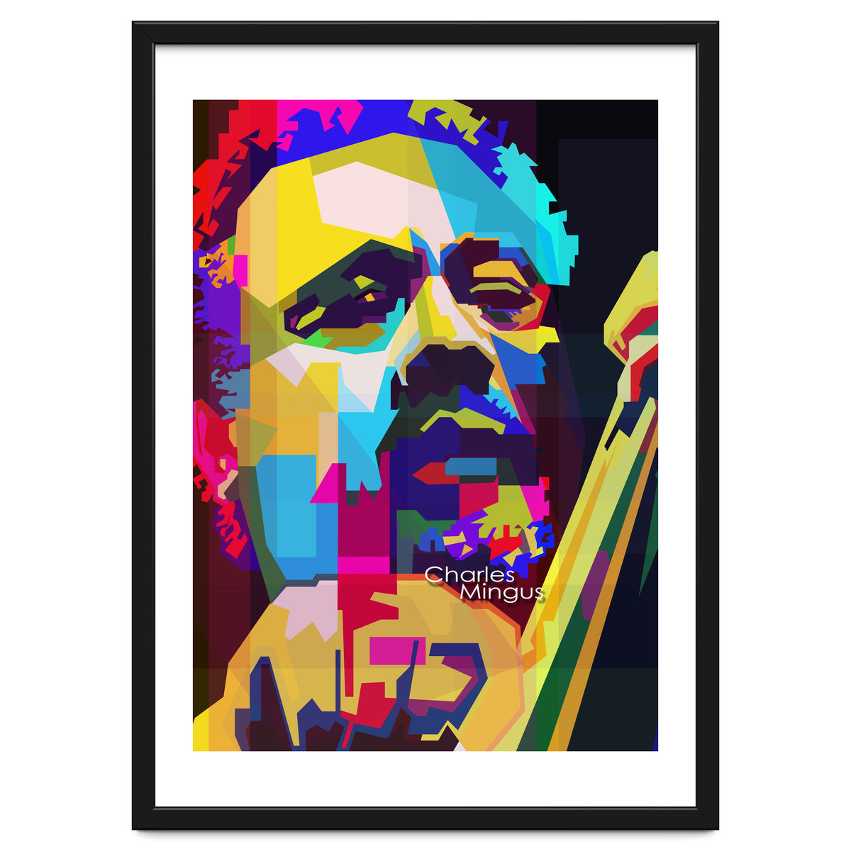 Charles Mingus Classic Jazz Pop Art WPAP