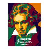 Ludwig Van Beethoven Colorful Art (Print Only) thumbnail
