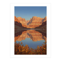 The Silent Echo of Crimson Canyons (Print Only)