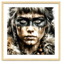 Fur Collar Warrior Portrait