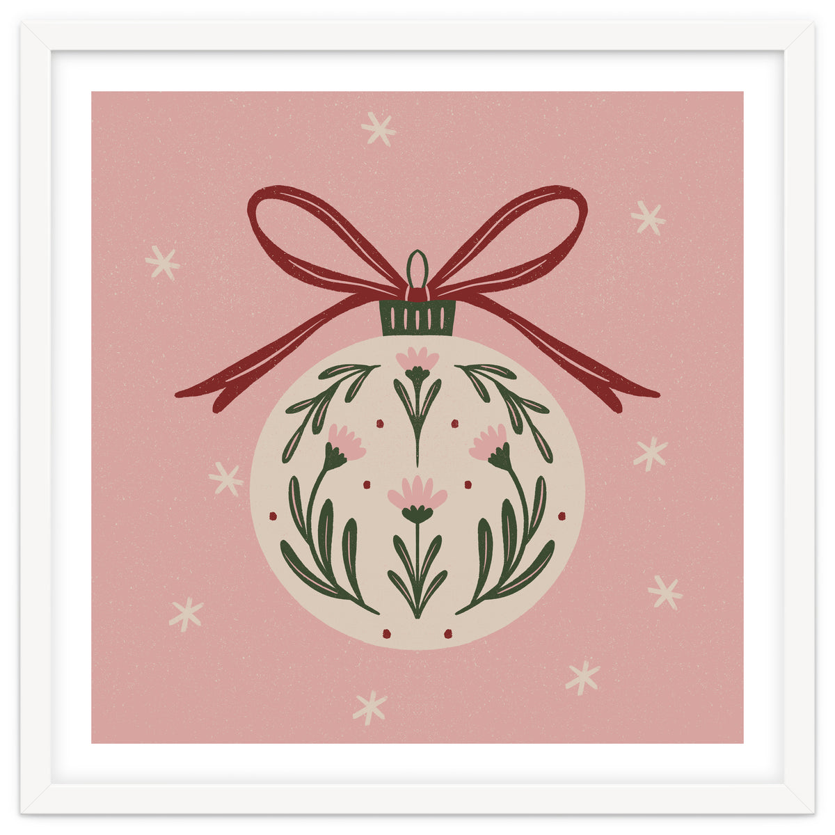 Christmas Flower Globe