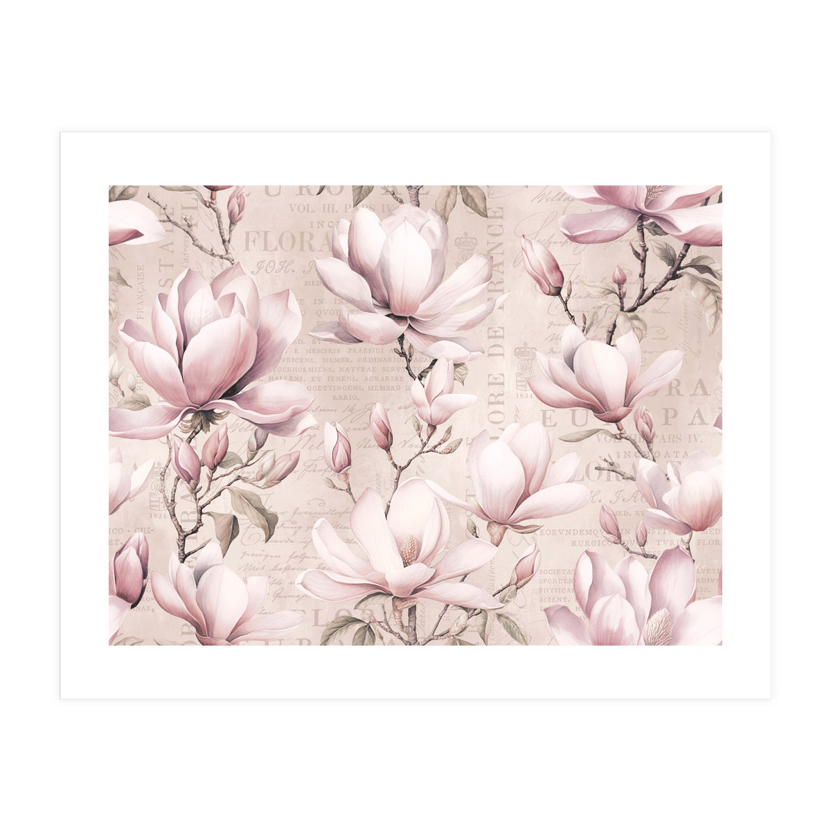 Magnolia Spring Romance Pink (Print Only)