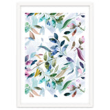 Watercolor Tranquility Leaves Mauve thumbnail