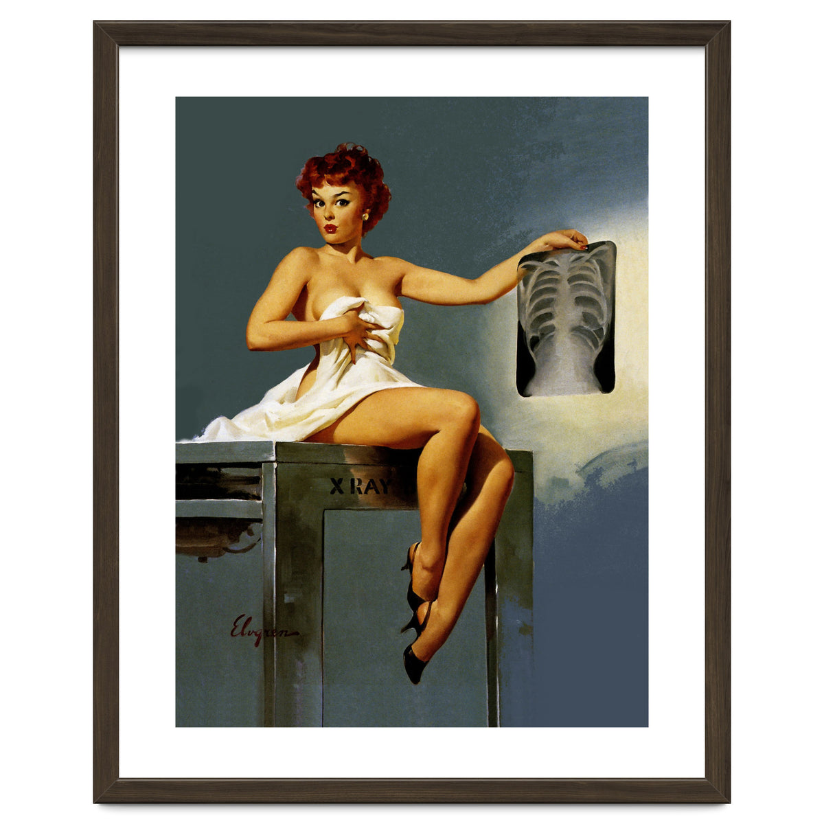 Pin Up Sexy Girl At The Doctor