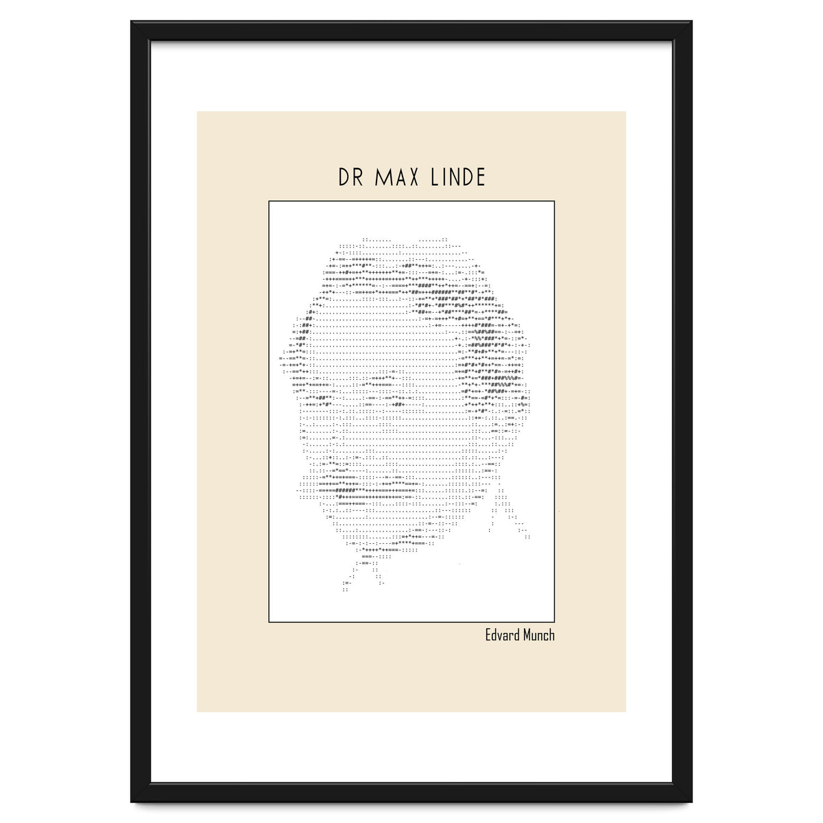 Dr Max Linde – Edvard Munch (ascii Art)