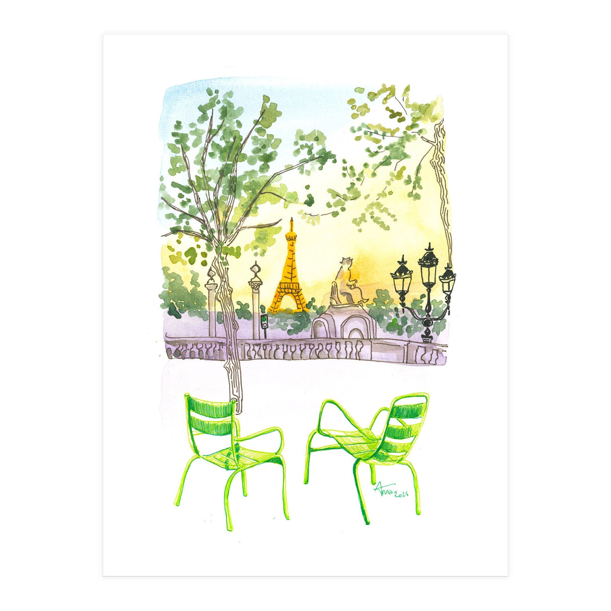 Paris Tuileries  (Print Only)