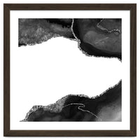 Black & Silver Agate Texture 09